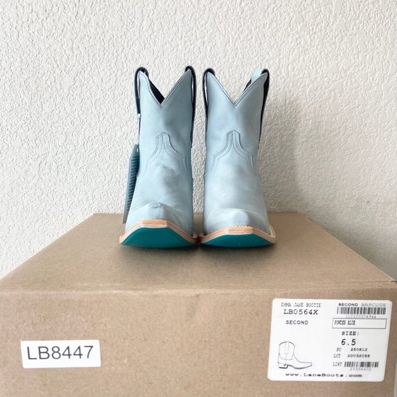 Lane EMMA JANE Womens Cowboy Bootie 6.5 Western Blue Cowgirl Short Ankle Boots - Picture 11 of 12